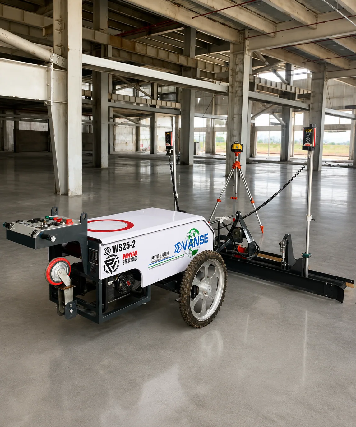 Emily 2-Wheel Laser Screed